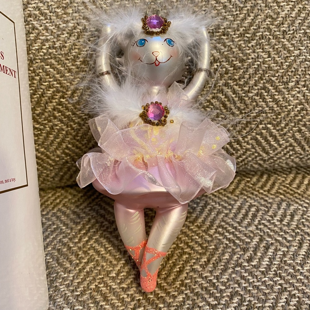 Blown Glass Christmas Figurine Ornament